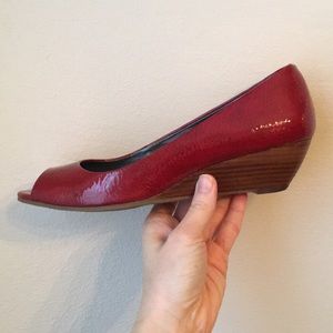 Red Wedge Shoes